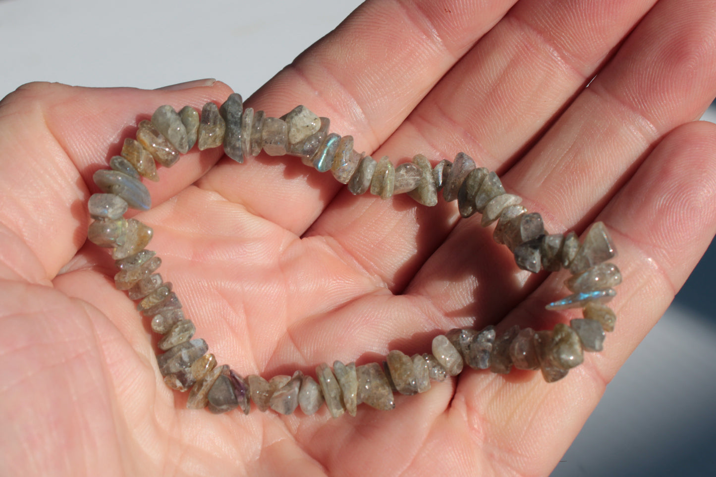 Labradorite chip bracelet 11-12g Rocks and Things