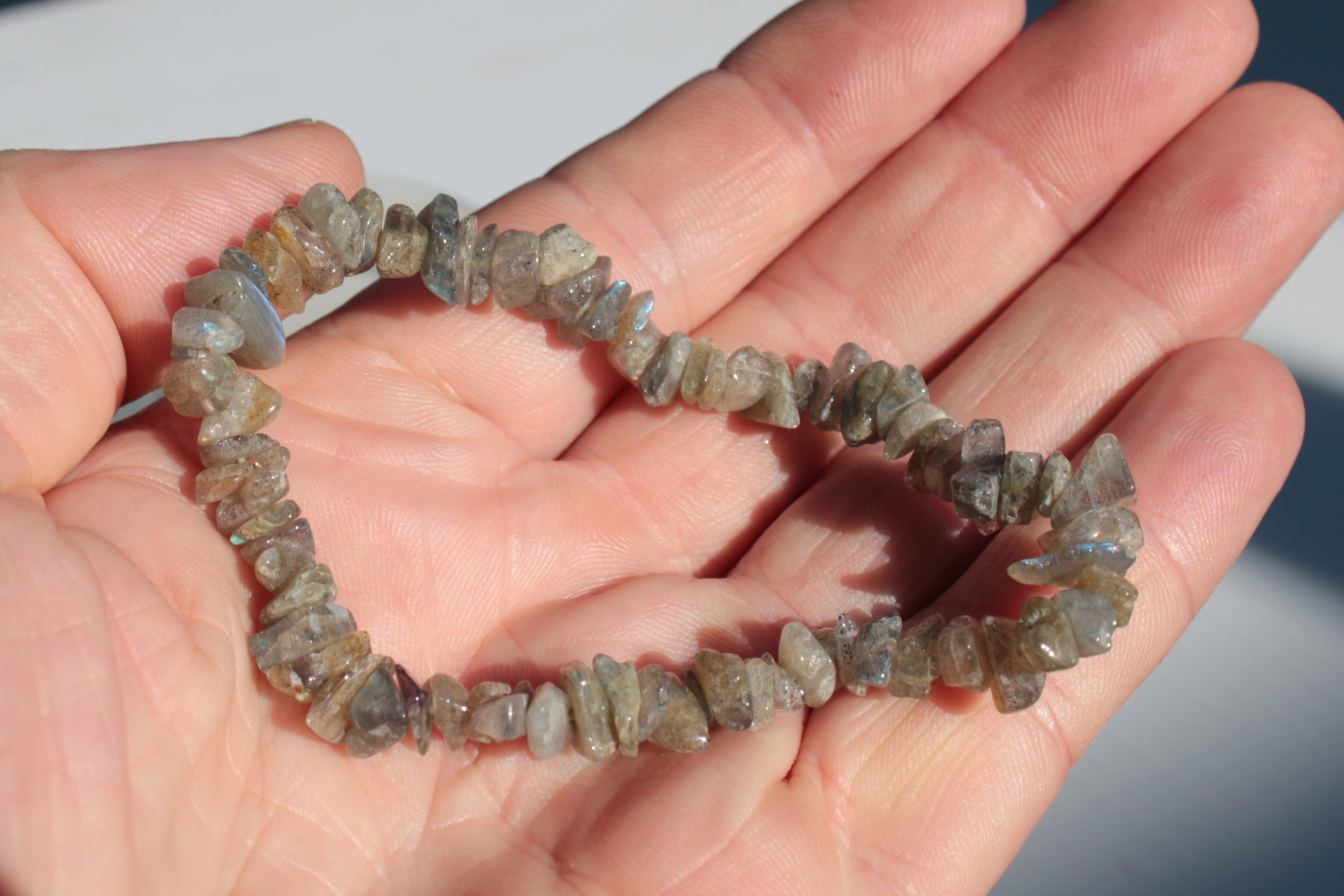 Labradorite chip bracelet 11-12g Rocks and Things