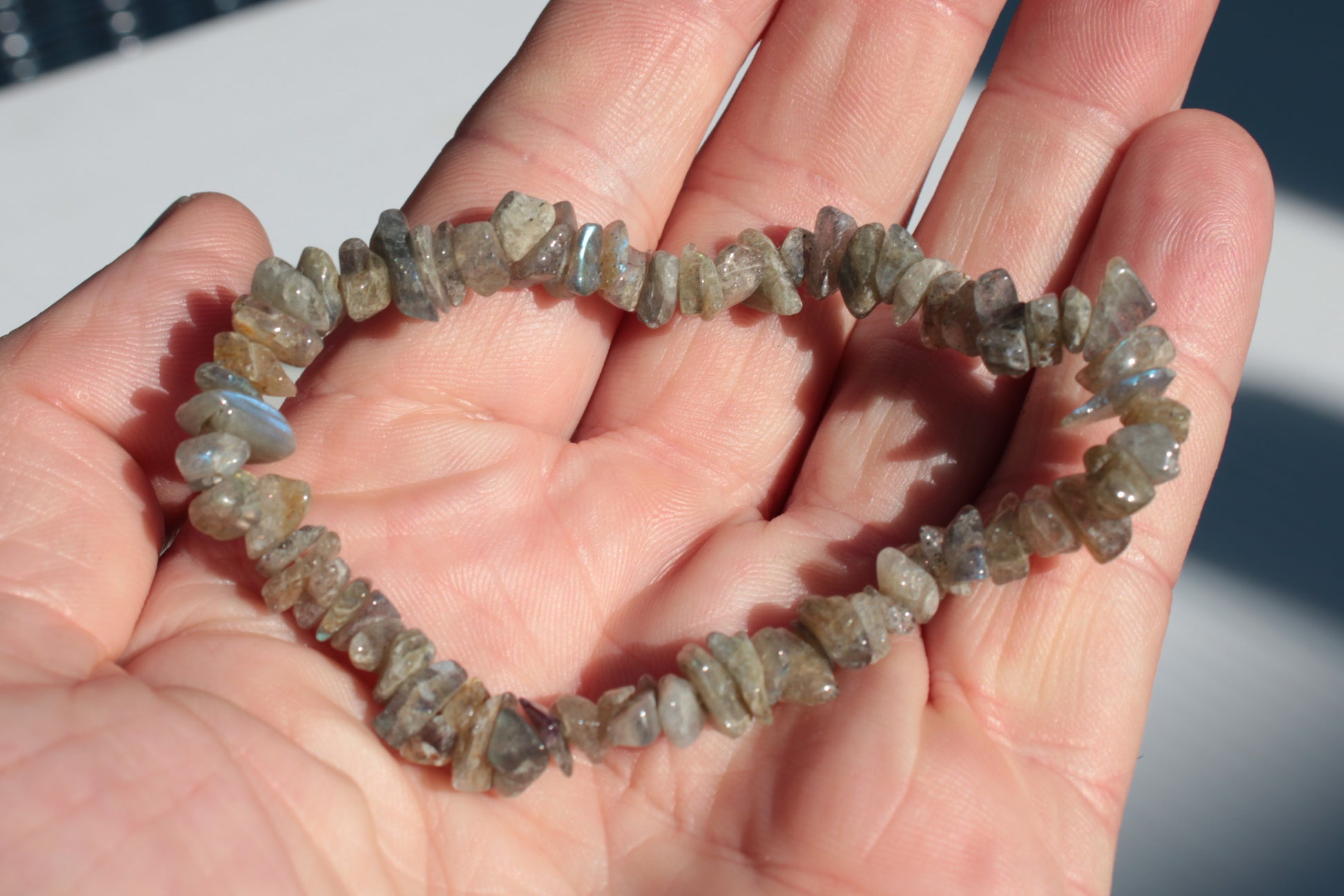 Labradorite chip bracelet 11-12g Rocks and Things