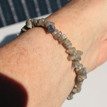 Labradorite chip bracelet 11-12g Rocks and Things