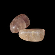 Golden Hair Rutile Quartz 2 tumbled crystals 12-15g in sunlight - Rocks and Things Store
