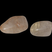 Golden Hair Rutile Quartz 2 tumbled crystals 12-15g in sunlight - Rocks and Things Store
