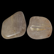 Golden Hair Rutile Quartz 2 tumbled crystals 12-15g in sunlight - Rocks and Things Store