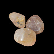 Golden Hair Rutile Quartz 3 tumbled crystals 23-25g in sunshine - Rocks and Things Store
