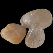Golden Hair Rutile Quartz 3 tumbled crystals 23-25g in sunshine - Rocks and Things Store