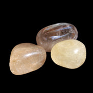 Golden Hair Rutile Quartz 3 tumbled crystals 23-25g in sunlight - Rocks and Things Store