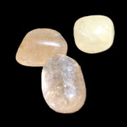 Golden Hair Rutile Quartz 3 tumbled crystals 23-25g in sunlight - Rocks and Things Store