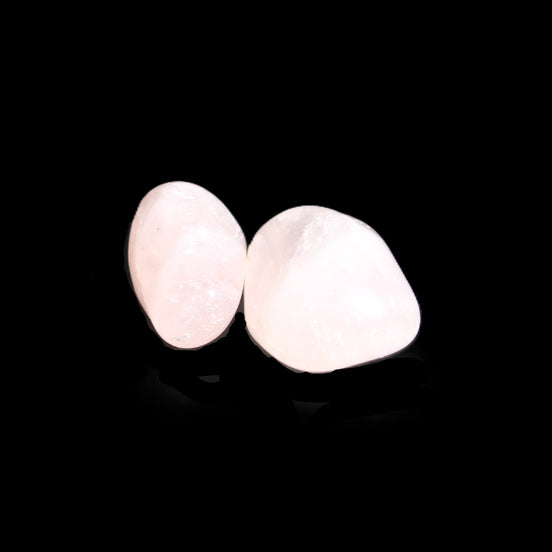 Rose Quartz 1/2 tumbled crystals 12-14g in sunlight - Rocks and Things Store
