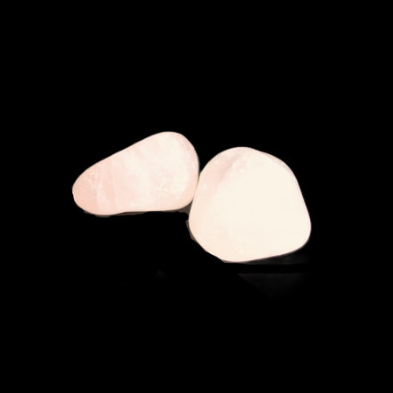 Rose Quartz 1/2 tumbled crystals 12-14g in sunlight - Rocks and Things Store
