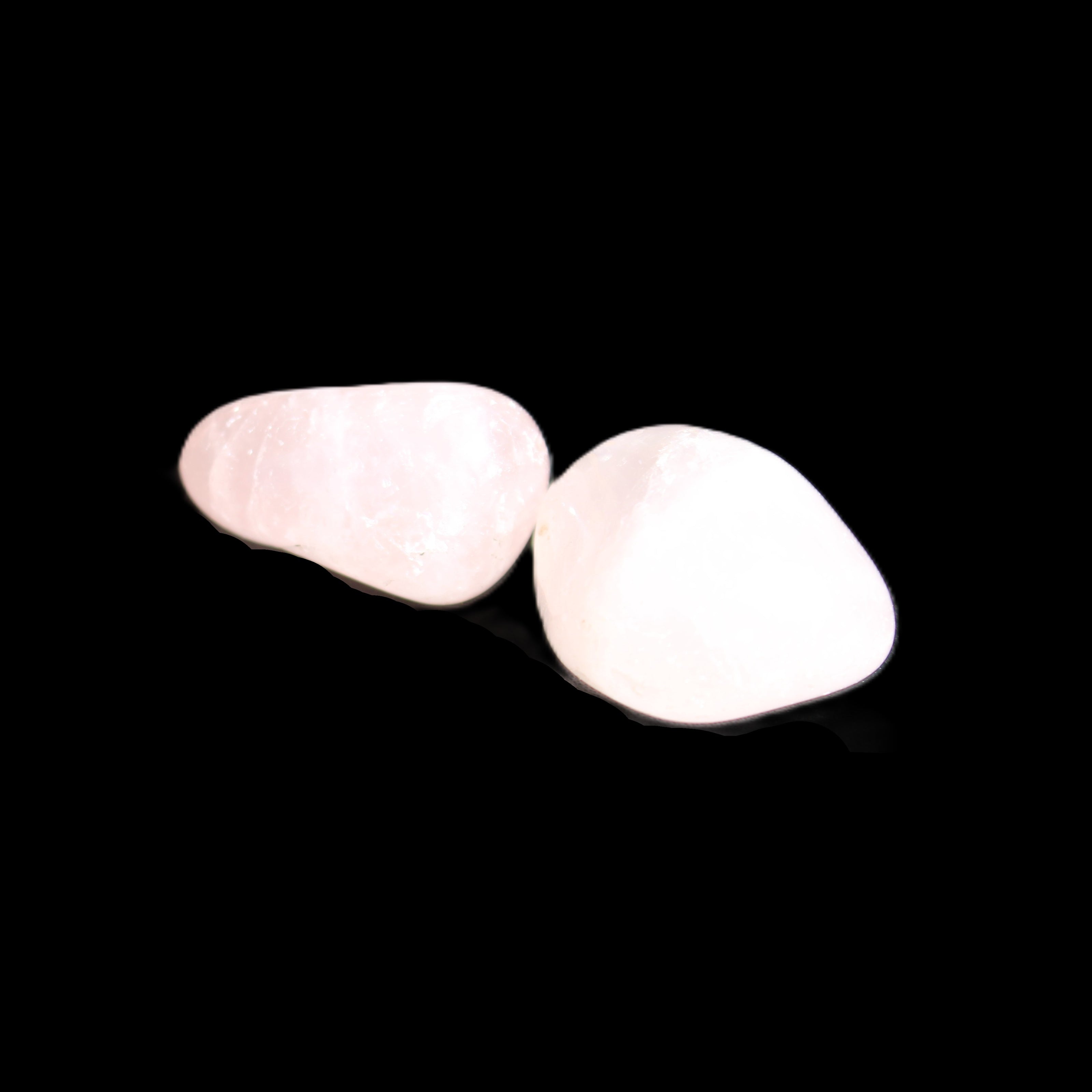 Rose Quartz 1/2 tumbled crystals 12-14g in sunlight - Rocks and Things Store