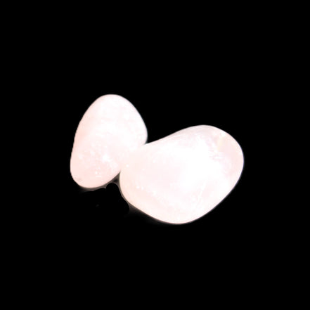 Rose Quartz 1/2 tumbled crystals 12-14g in sunlight - Rocks and Things Store