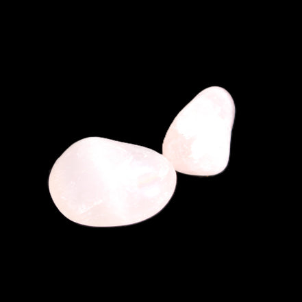 Rose Quartz 1/2 tumbled crystals 12-14g in sunlight - Rocks and Things Store