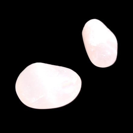 Rose Quartz 1/2 tumbled crystals 12-14g in sunlight - Rocks and Things Store