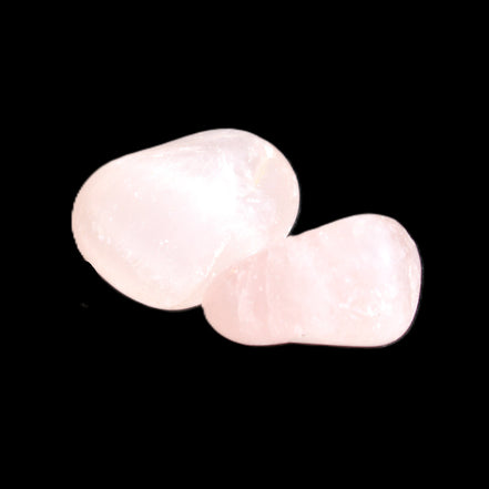 Rose Quartz 1/2 tumbled crystals 12-14g in sunlight - Rocks and Things Store