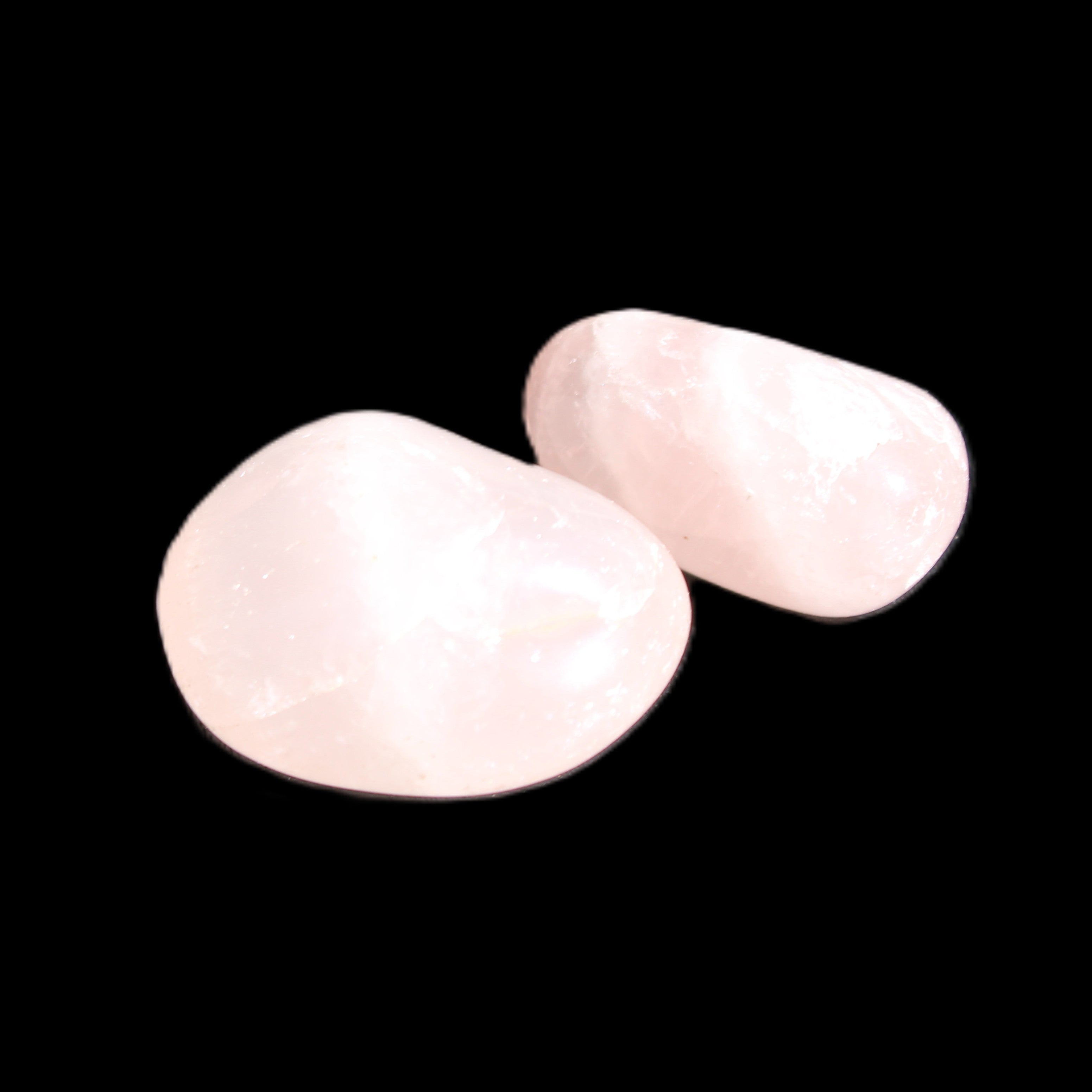 Rose Quartz 1/2 tumbled crystals 12-14g in sunlight - Rocks and Things Store
