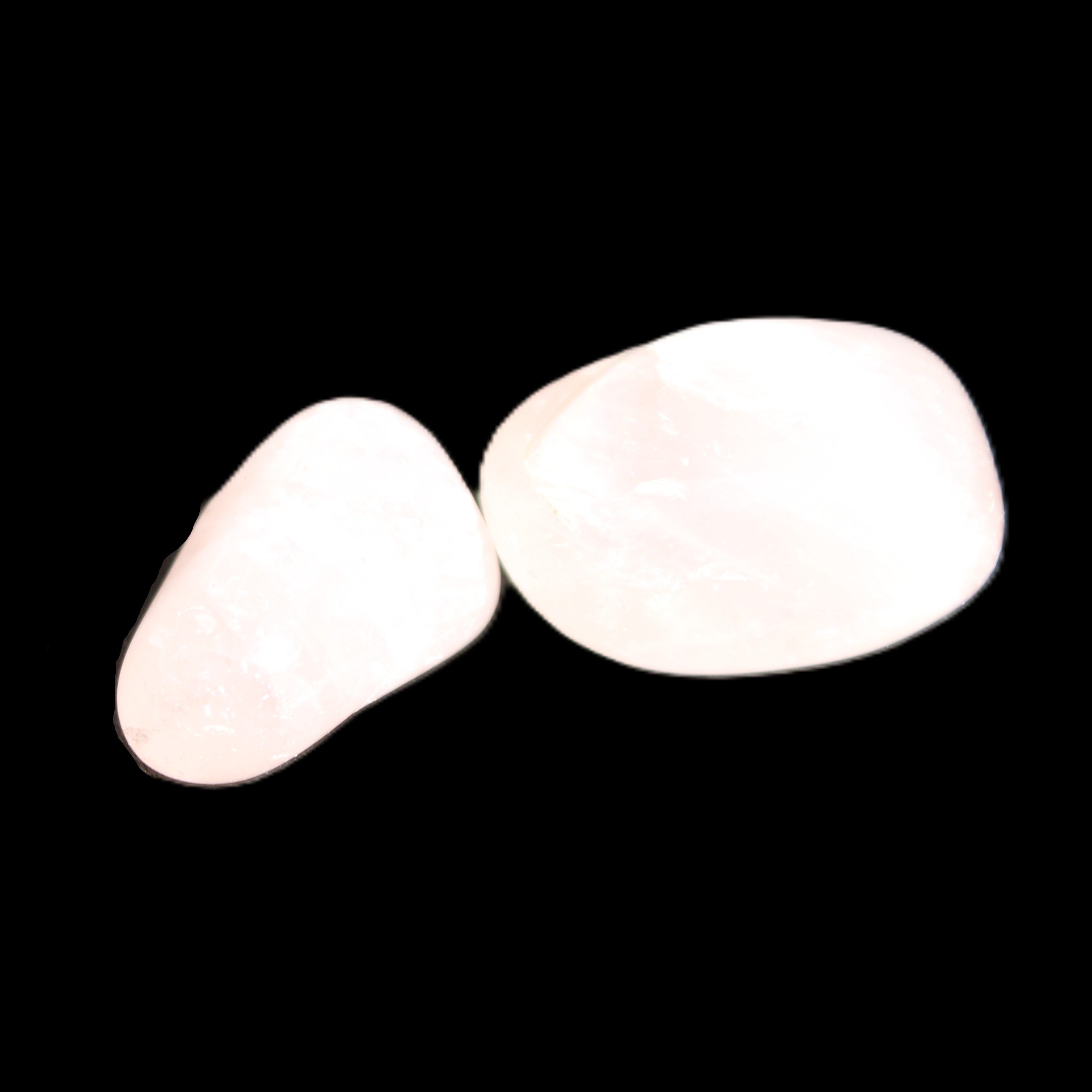 Rose Quartz 1/2 tumbled crystals 12-14g in sunlight - Rocks and Things Store