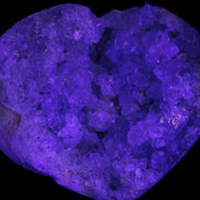 Celestite geode 2878g in UV light