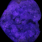 Celestite geode 2878g in UV light - Rocks and Things Store