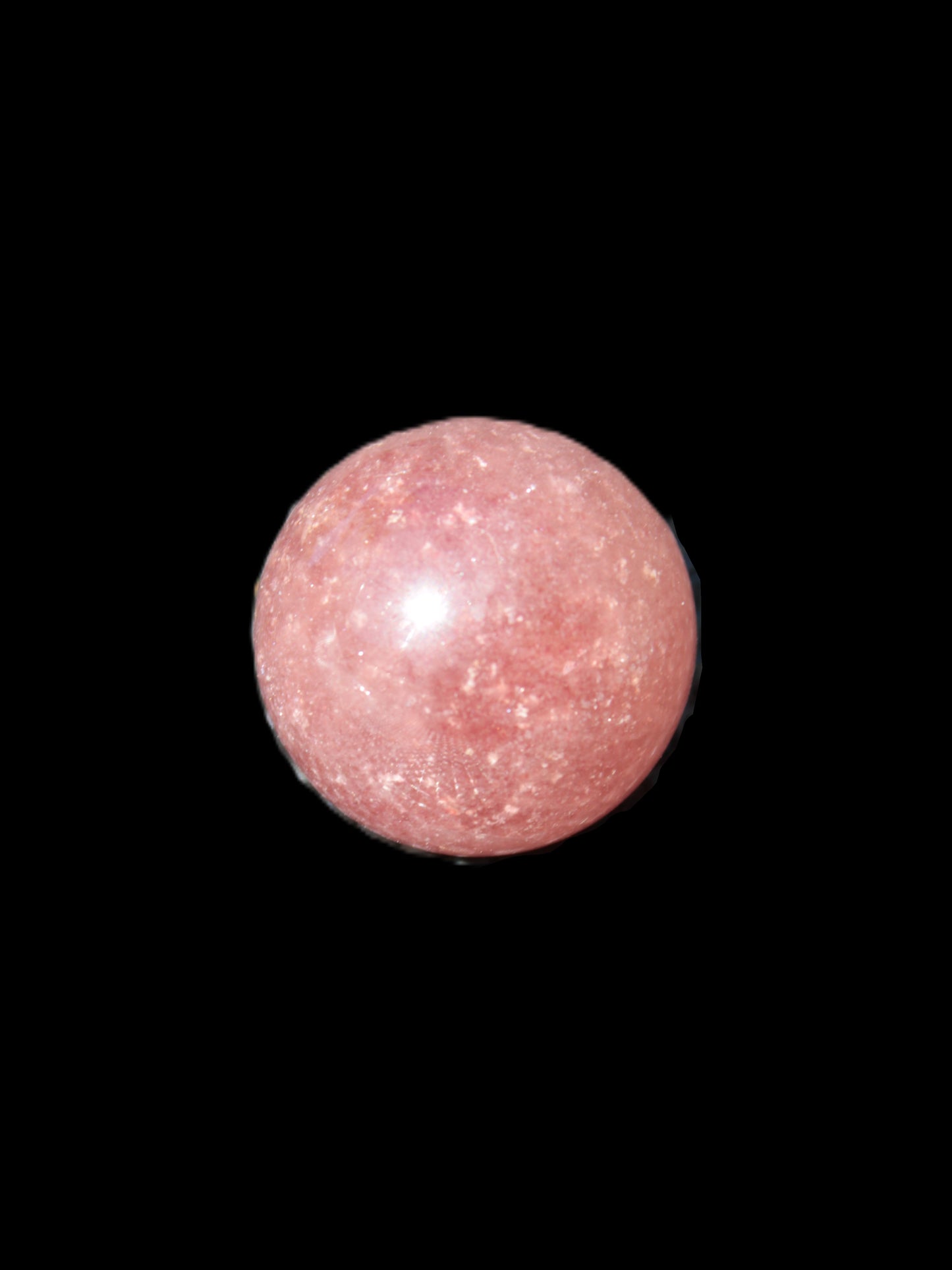 Strawberry Quartz sphere 17-22g Rocks and Things