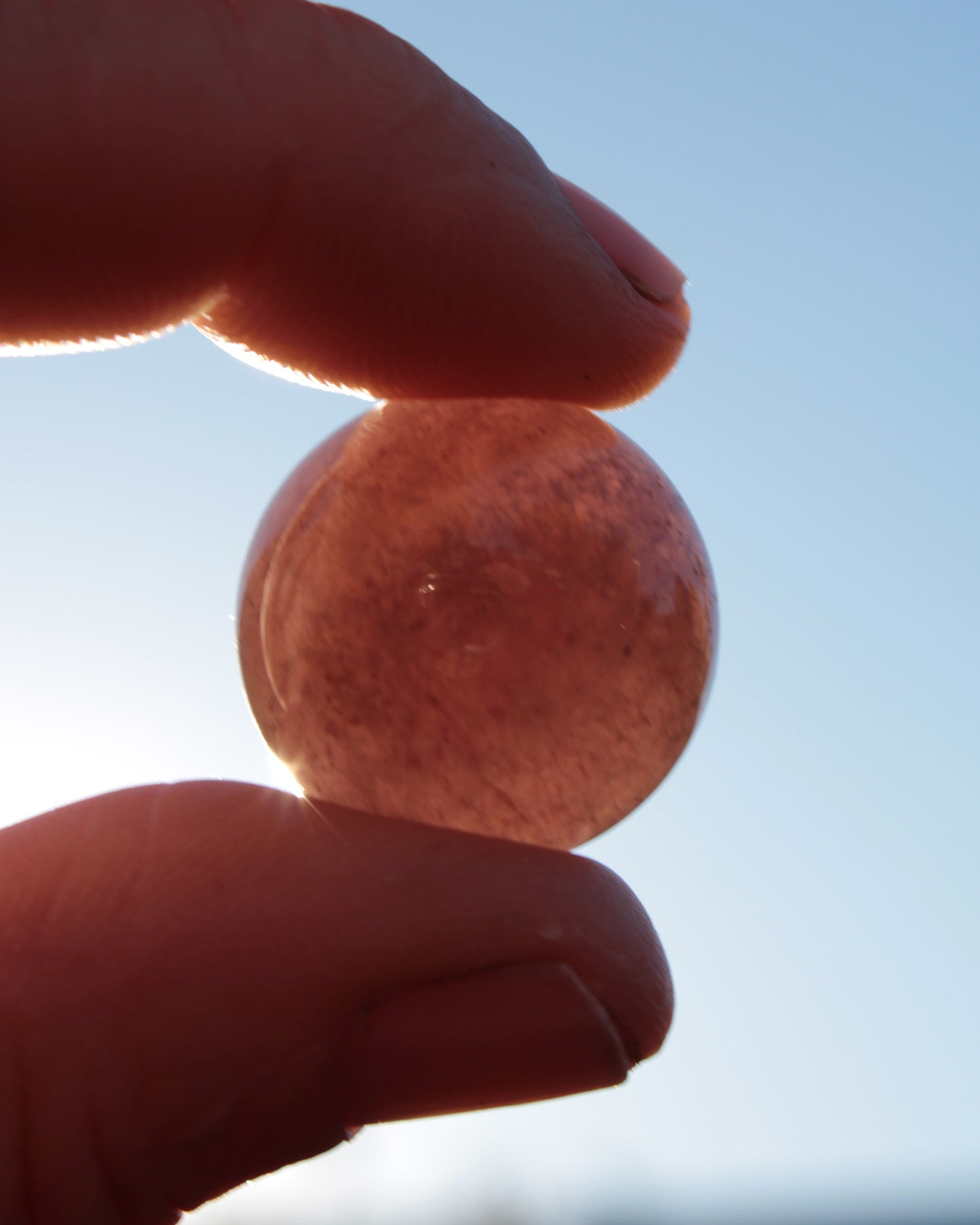 Strawberry Quartz sphere 17-22g Rocks and Things