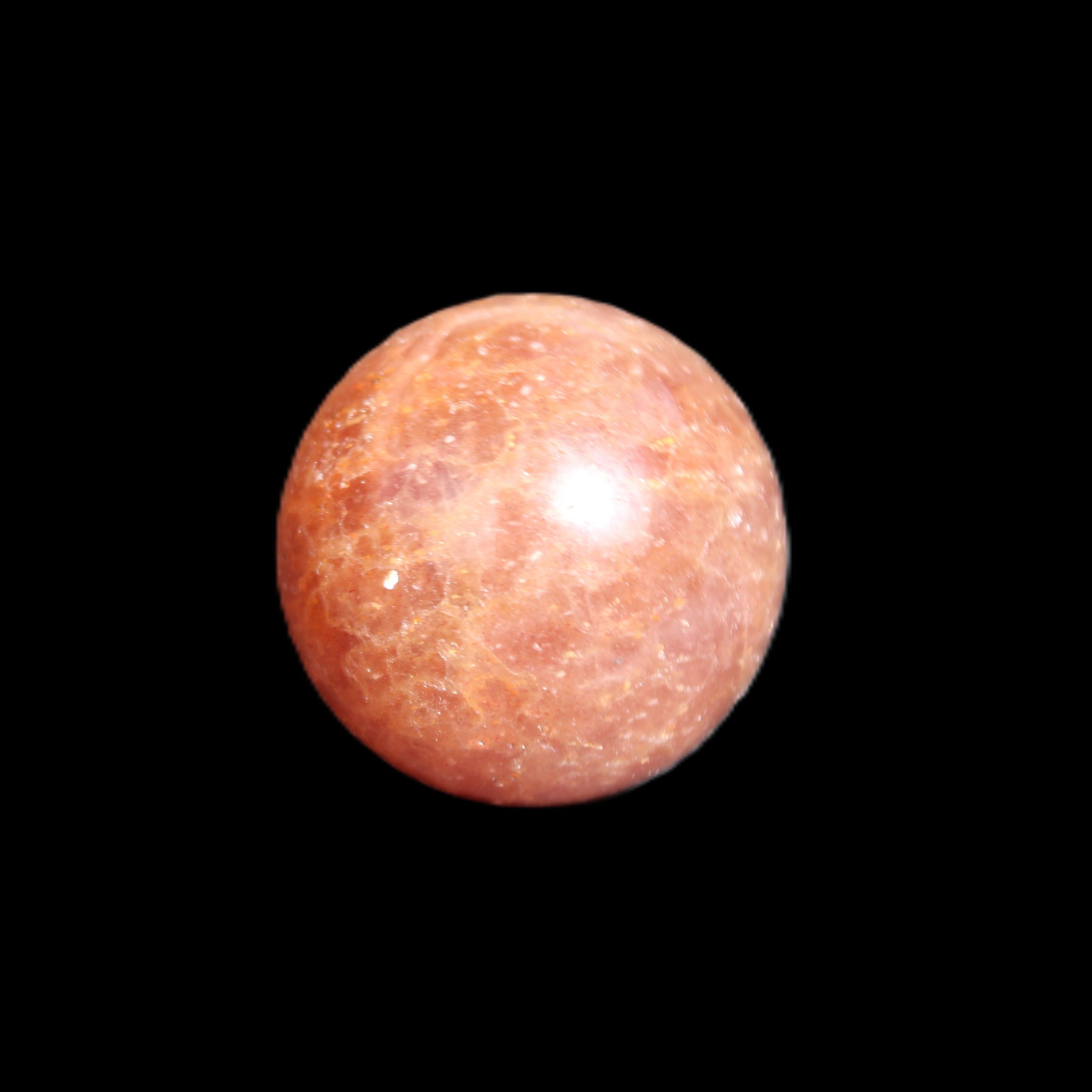 Strawberry Quartz sphere 17-22g in sunlight - Rocks and Things Store