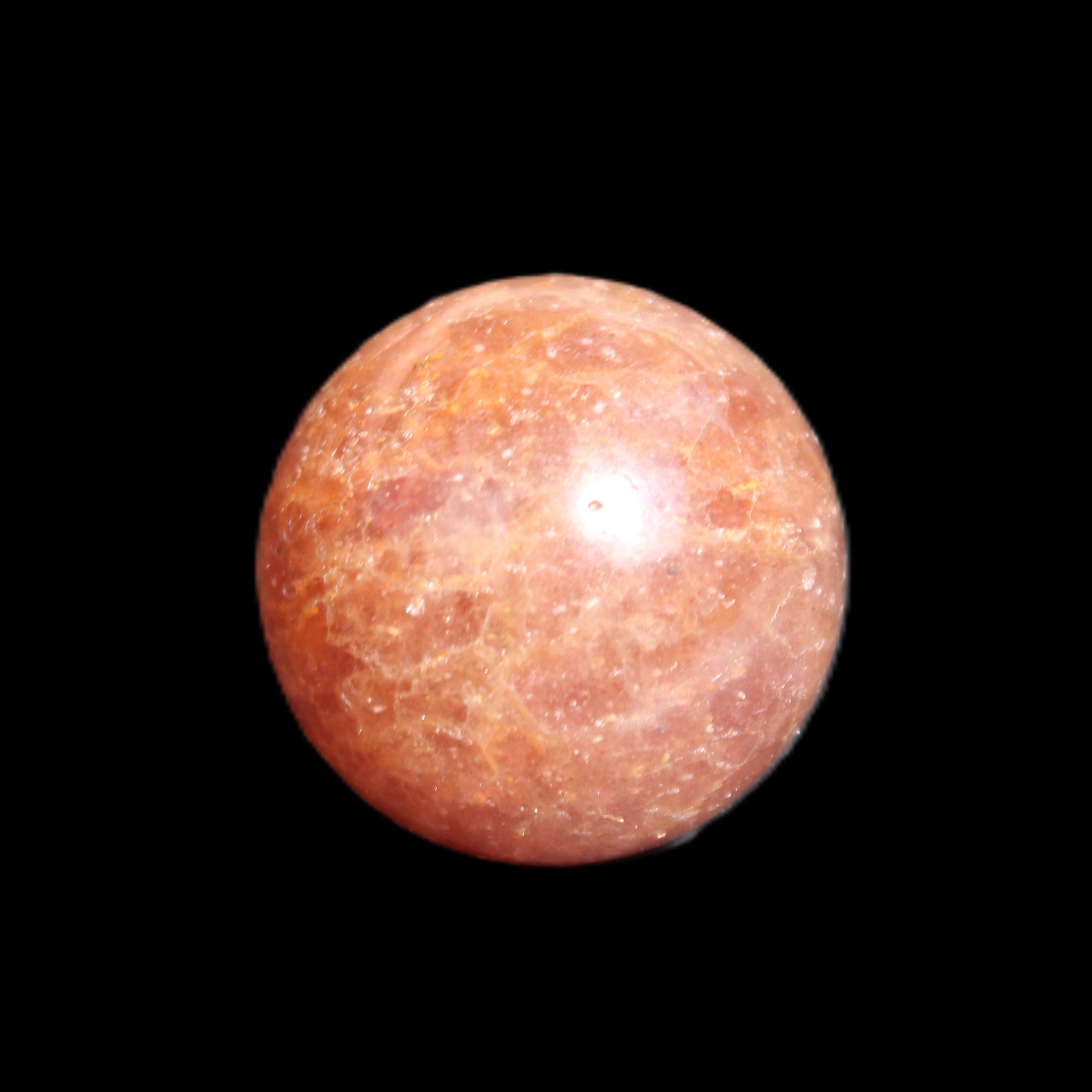 Strawberry Quartz sphere 17-22g in sunlight - Rocks and Things Store