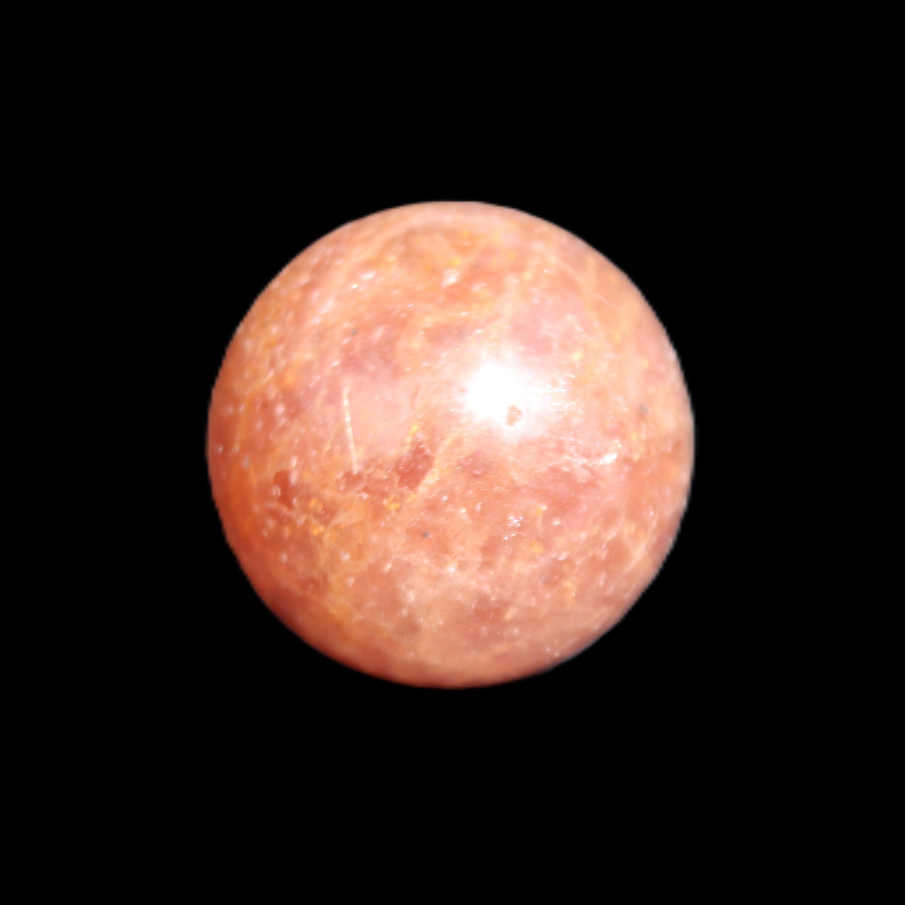 Strawberry Quartz sphere 17-22g in sunlight - Rocks and Things Store