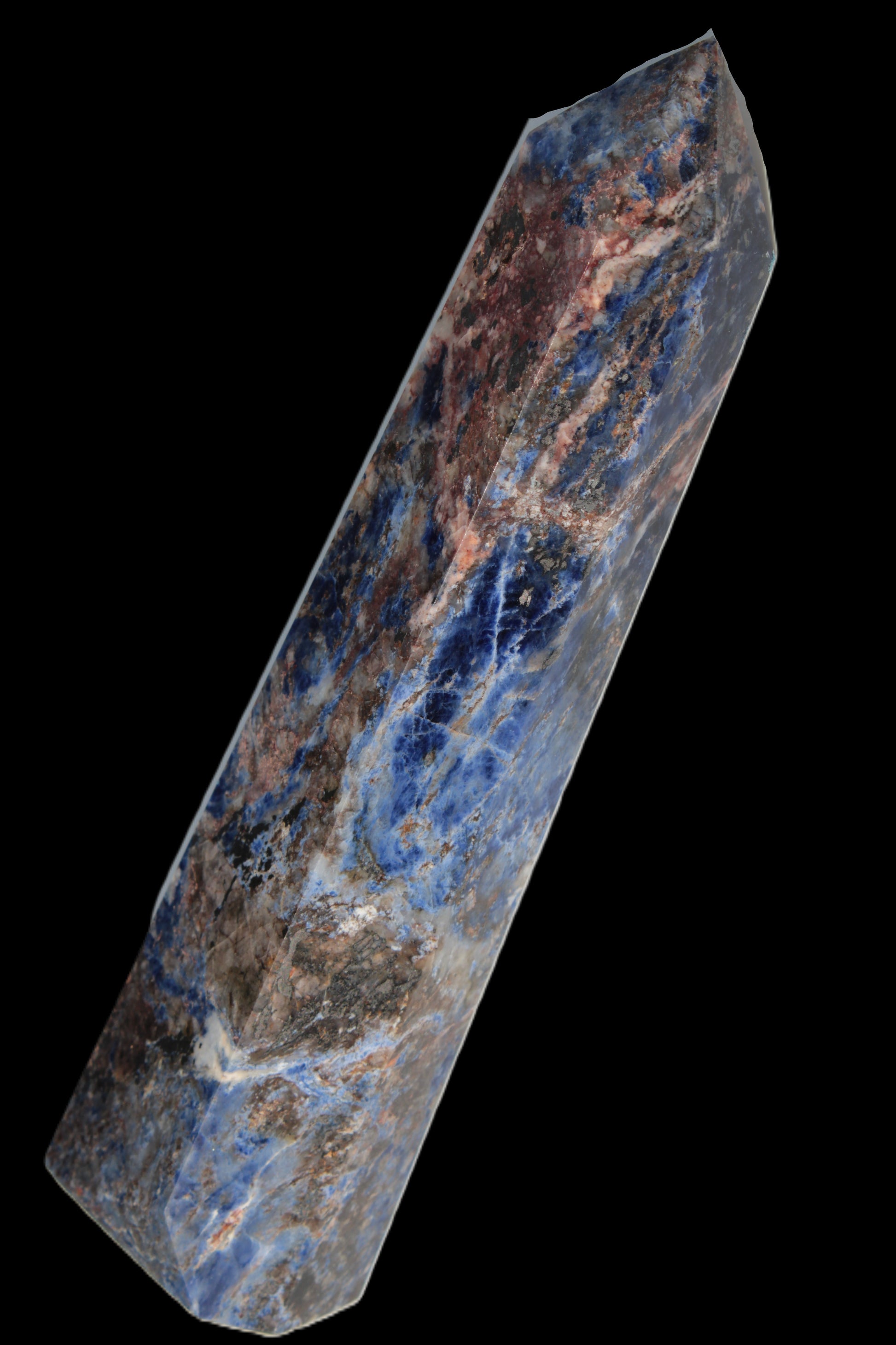 Sodalite obelisk 723g Rocks and Things