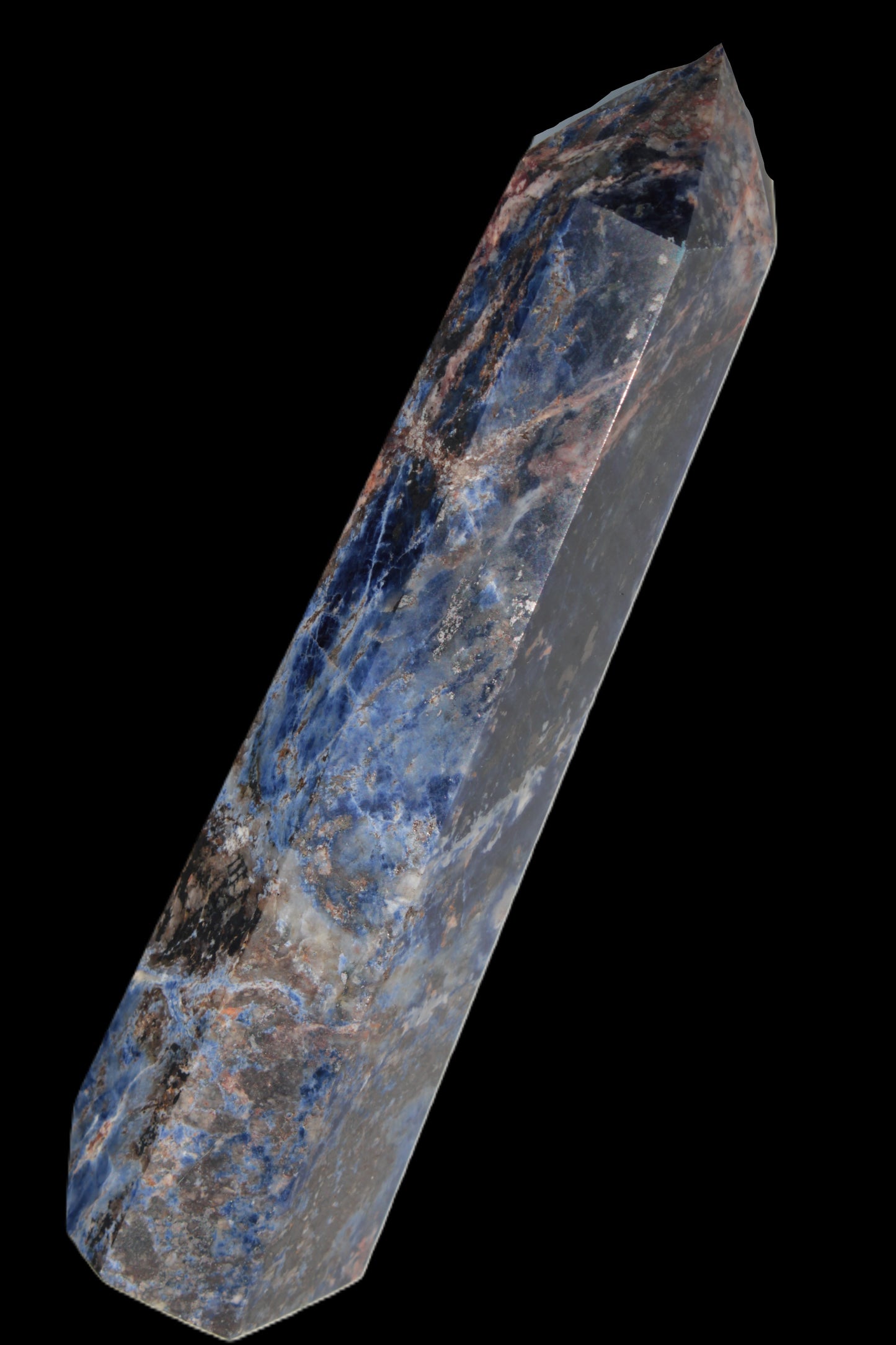 Sodalite obelisk 723g Rocks and Things