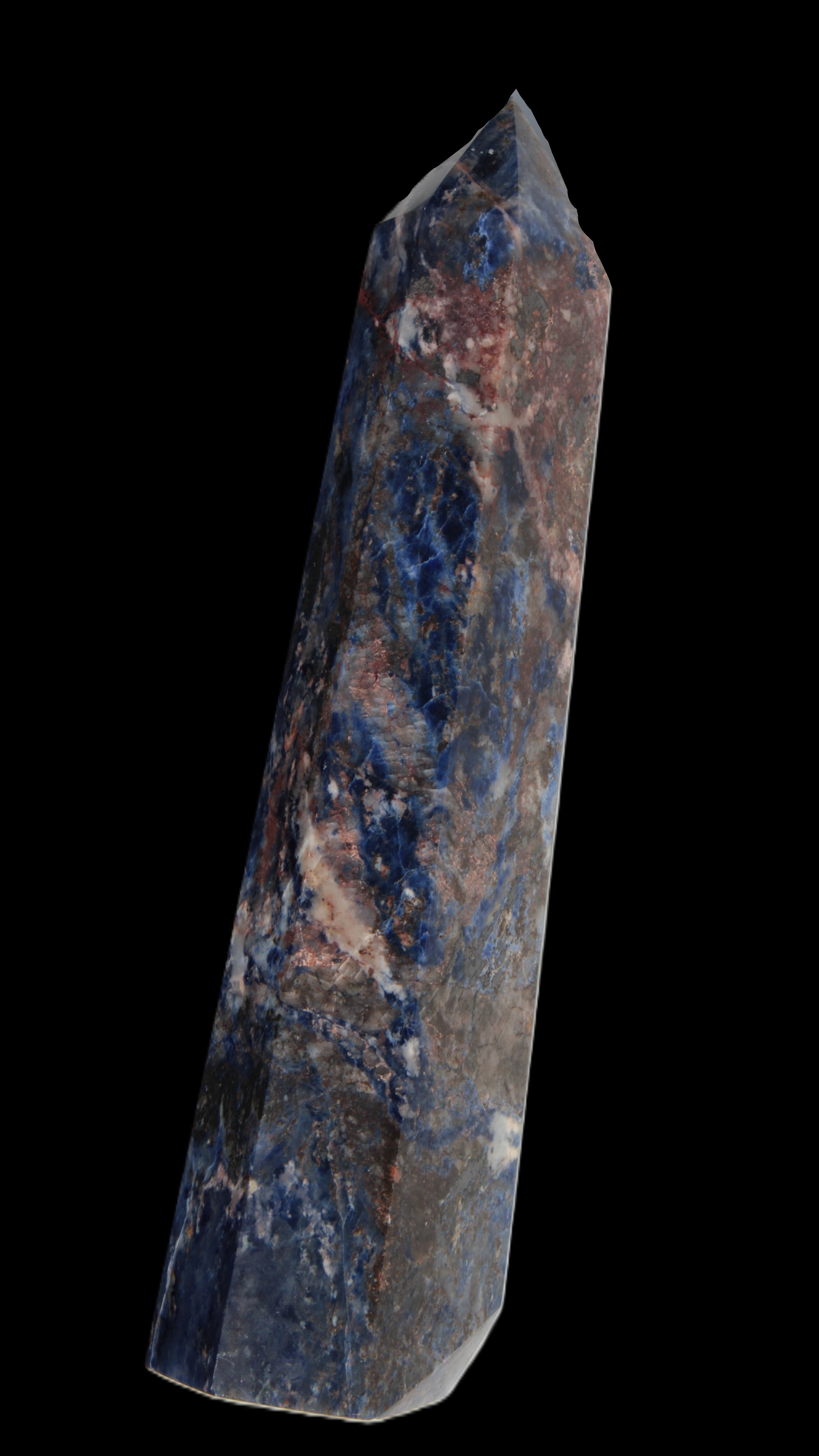 Sodalite obelisk 723g Rocks and Things