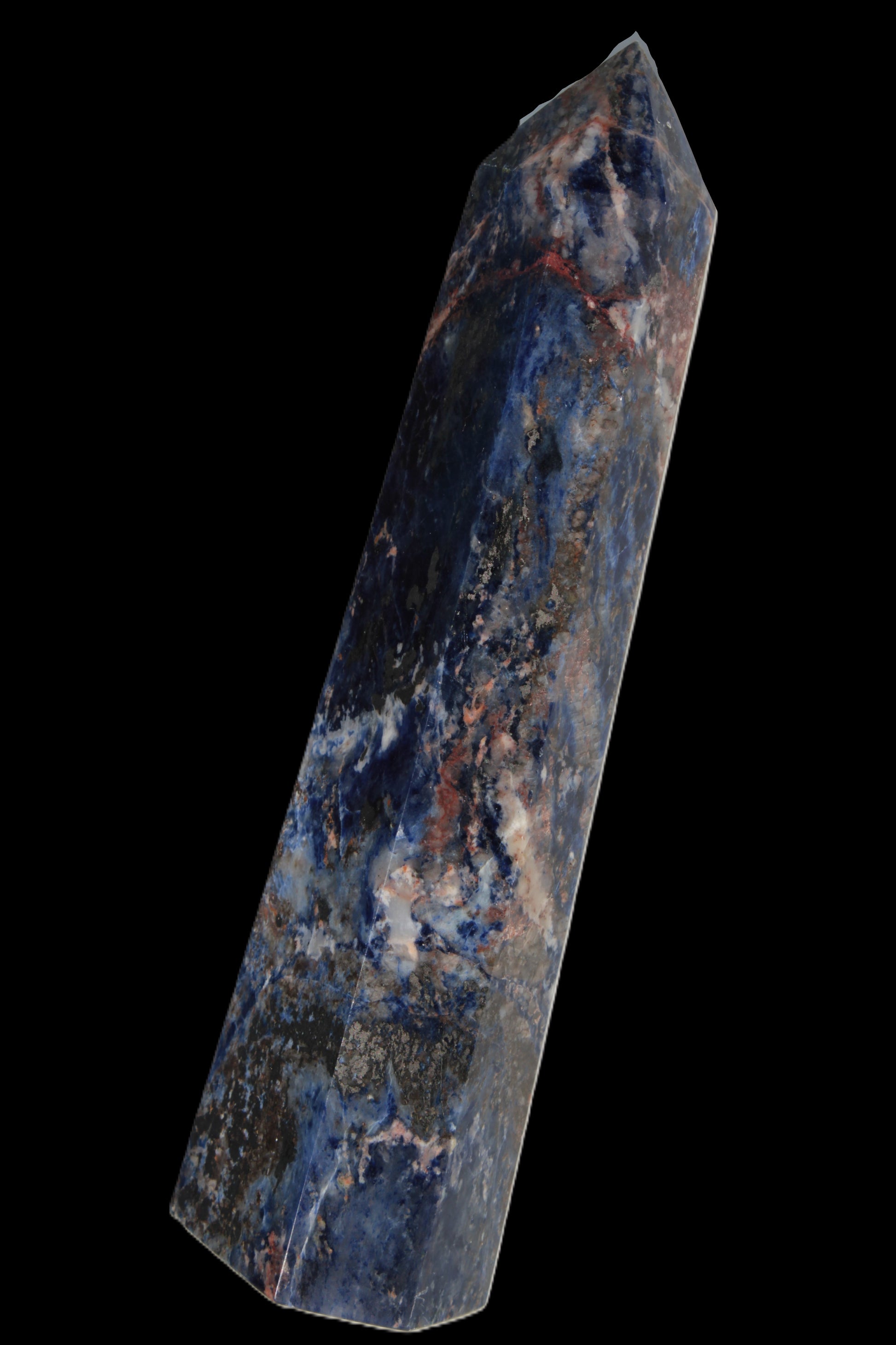 Sodalite obelisk 723g Rocks and Things