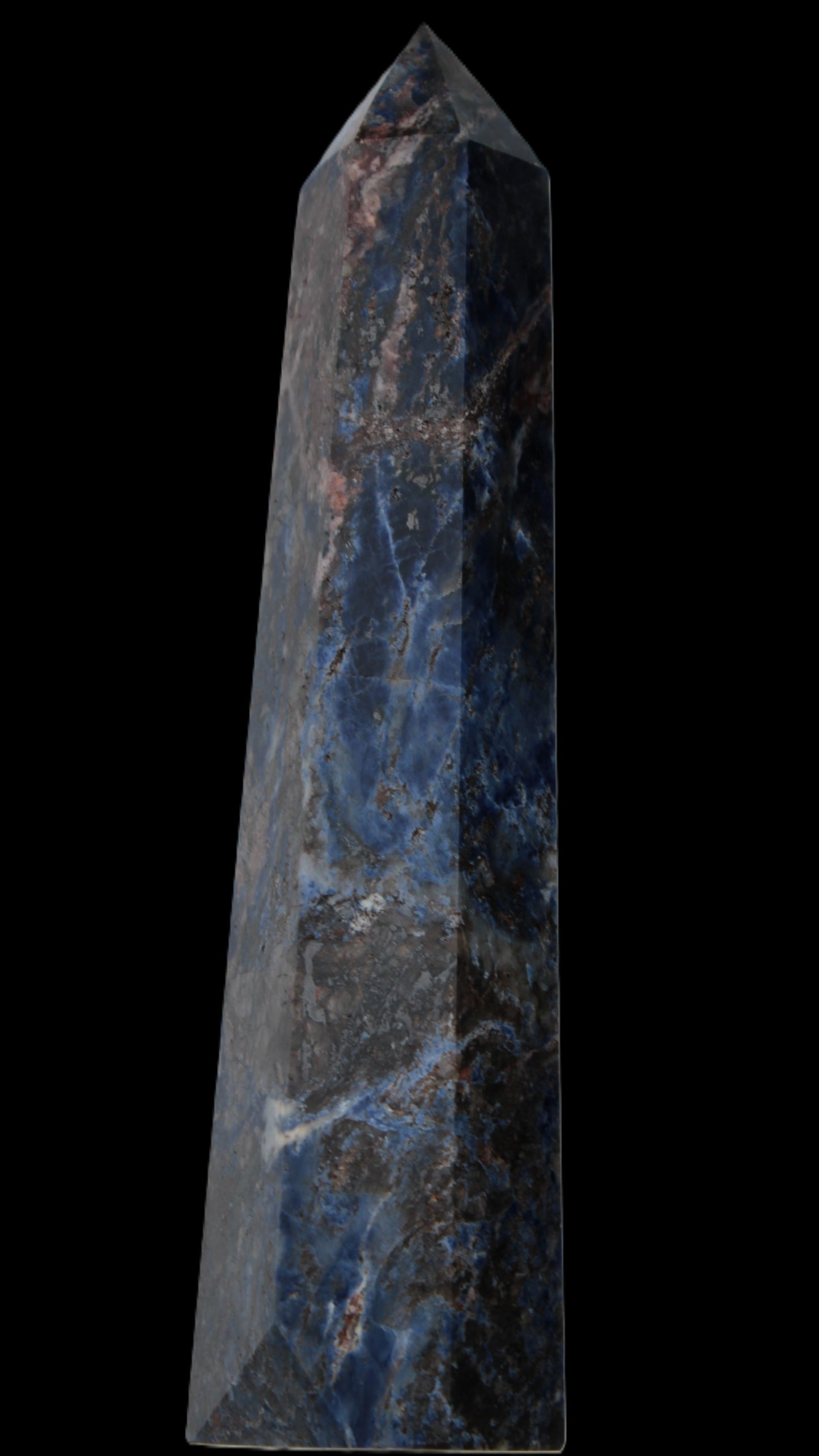 Sodalite obelisk 723g Rocks and Things