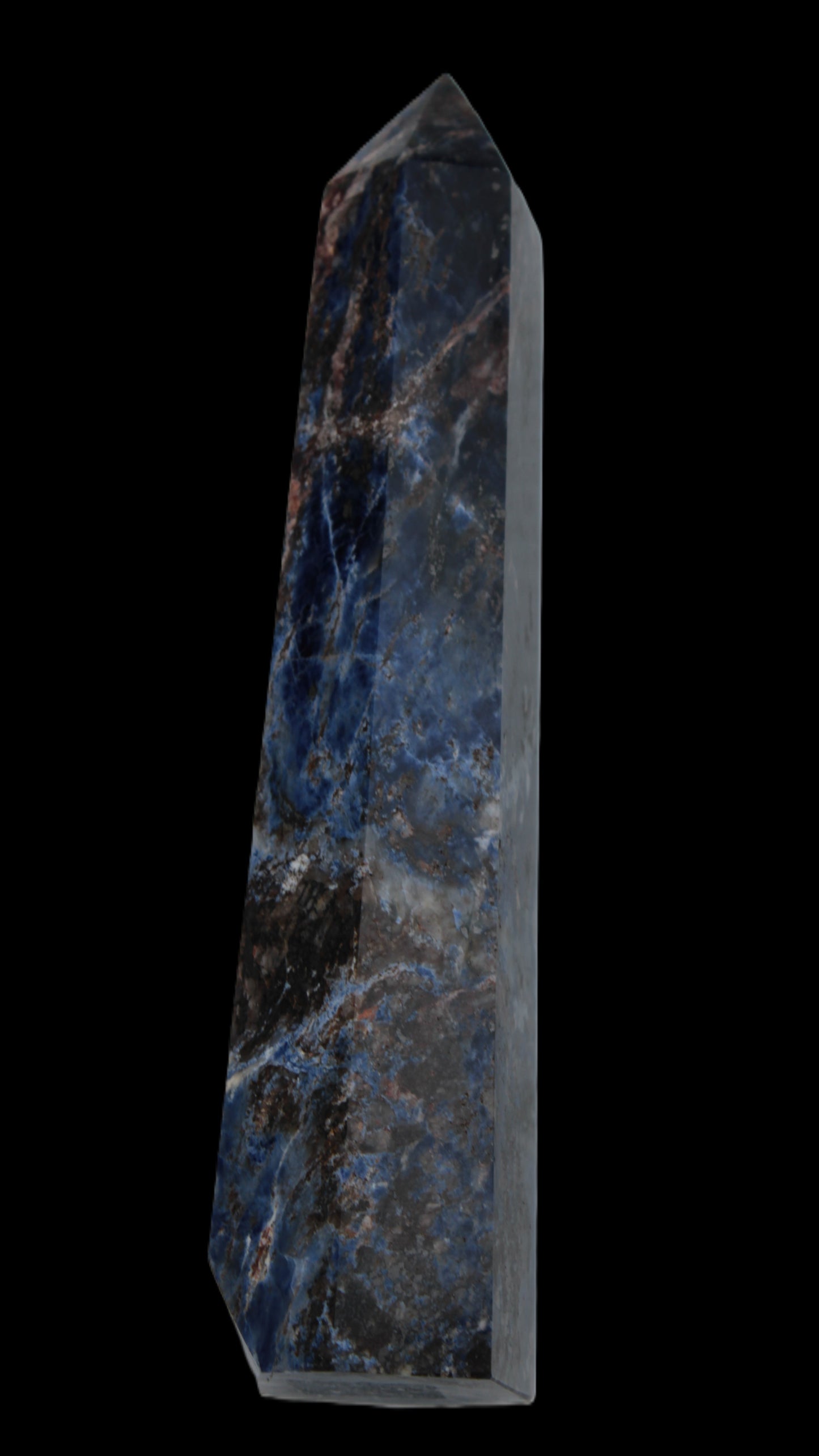 Sodalite obelisk 723g Rocks and Things