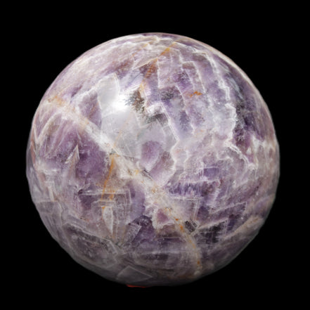 Chevron Fantasy Amethyst sphere 1389g in sunlight - Rocks and Things Store