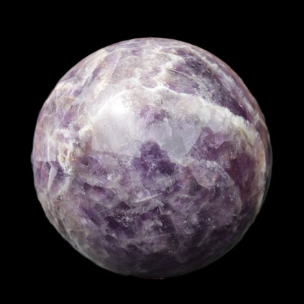 Chevron Fantasy Amethyst sphere 1389g in sunlight - Rocks and Things Store