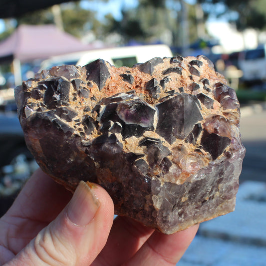 Dark Amethyst Cluster 390g Rocks and Things