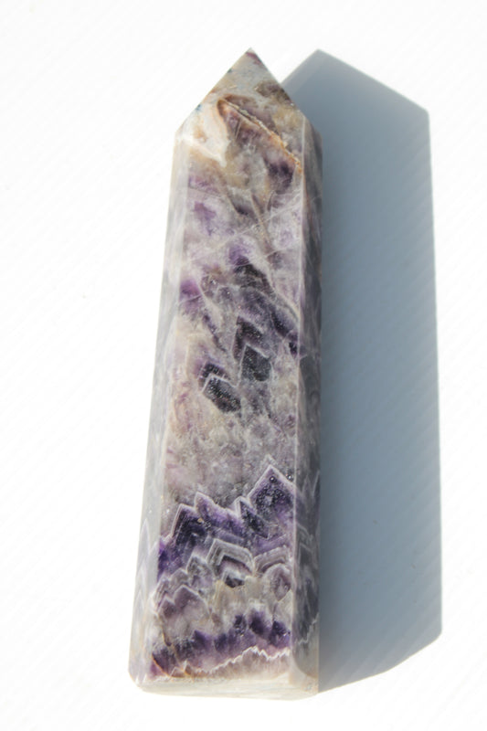 Fantasy Chevron Dream Amethyst Obelisk 1614g Rocks and Things