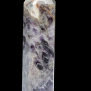 Fantasy Chevron Dream Amethyst Obelisk 1614g in sunshine, Rocks and Things Store