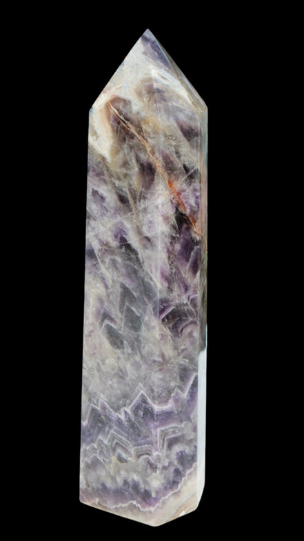Fantasy Chevron Dream Amethyst Obelisk 1614g in sunshine, Rocks and Things Store