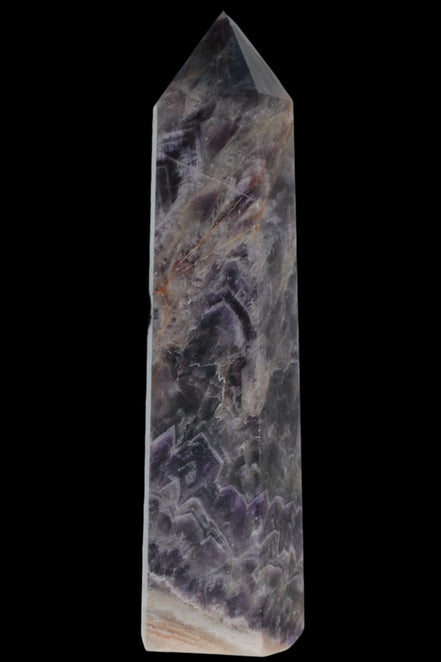 Fantasy Chevron Dream Amethyst Obelisk 1614g in sunshine, Rocks and Things Store