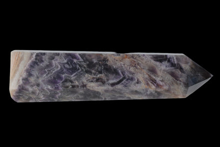 Fantasy Chevron Dream Amethyst Obelisk 1614g in sunshine, Rocks and Things Store