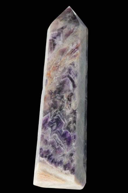 Fantasy Chevron Dream Amethyst Obelisk 1614g in sunshine, Rocks and Things Store