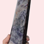 Fantasy Chevron Dream Amethyst Obelisk 1614g Rocks and Things