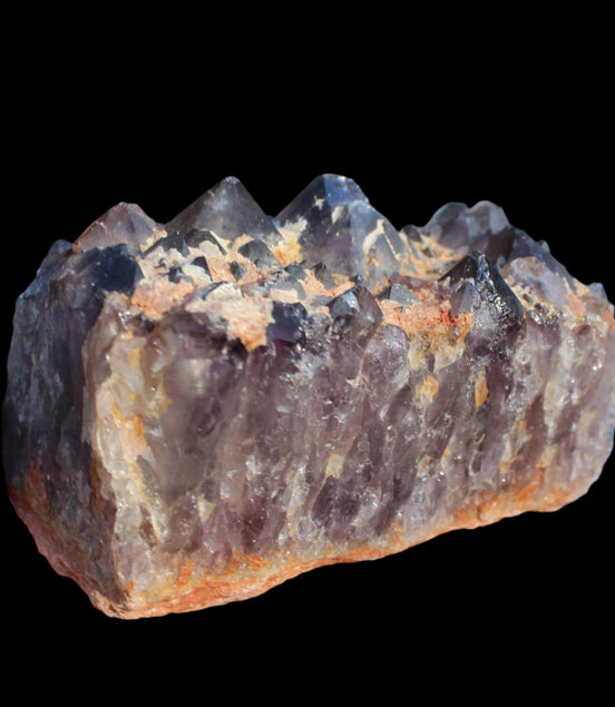Dark Amethyst Cluster 390g in sunshine -  Rocks and Things Store