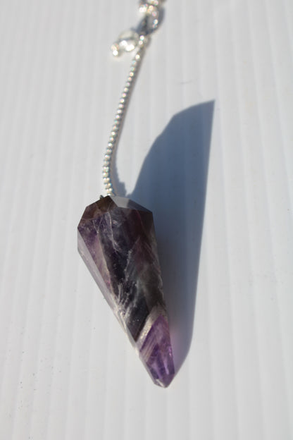 Amethyst faceted cone dowsing pendulum 45mm 16.8g Rocks and Things