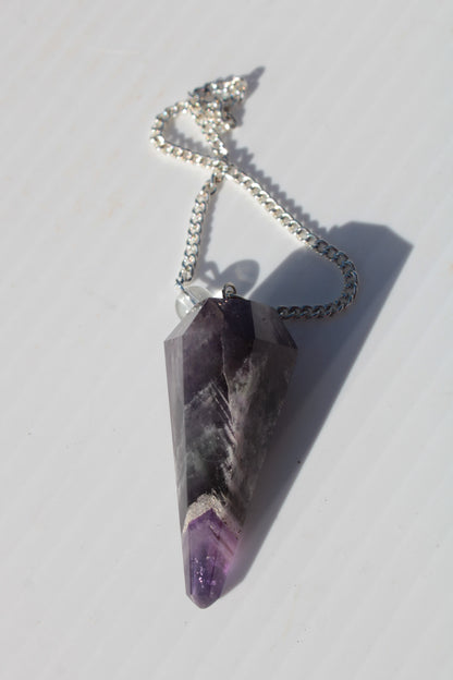 Amethyst faceted cone dowsing pendulum 45mm 16.8g Rocks and Things