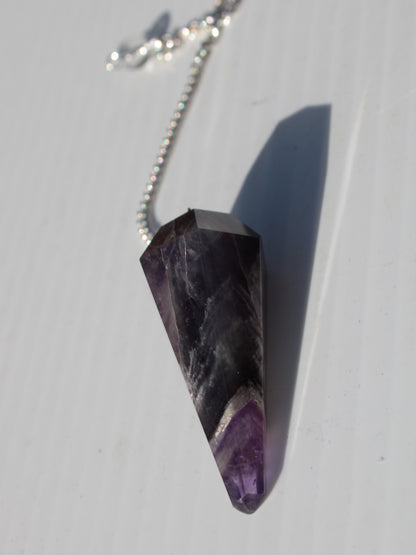 Amethyst faceted cone dowsing pendulum 45mm 16.8g Rocks and Things