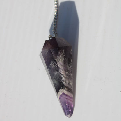 Amethyst faceted cone dowsing pendulum 45mm 16.8g Rocks and Things