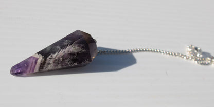 Amethyst faceted cone dowsing pendulum 45mm 16.8g Rocks and Things