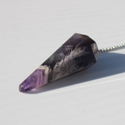 Amethyst faceted cone dowsing pendulum 45mm 16.8g Rocks and Things